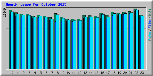 Hourly usage for October 2025